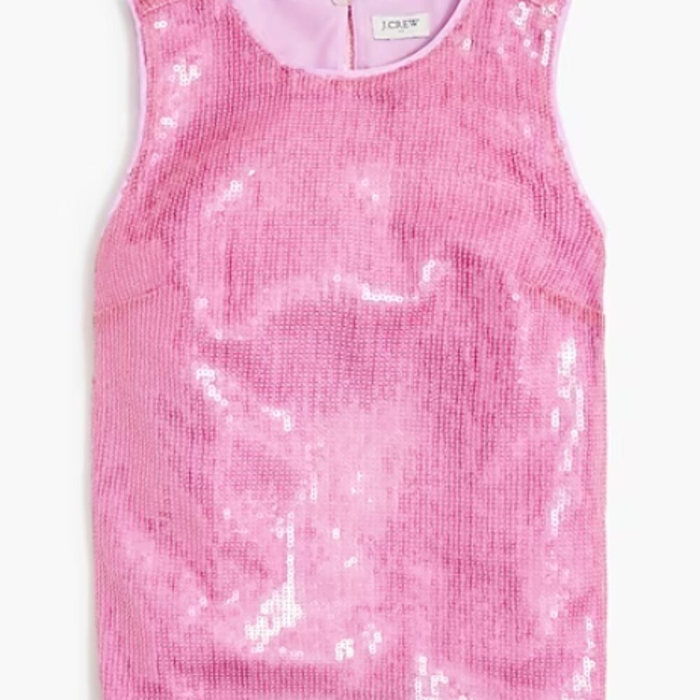 J. Crew Factory Sequin Shell Top